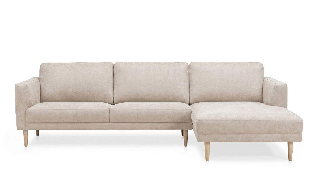 PORTOFINO Divansofa H�yre Beige Eikben i gruppen Stue / Sofaer / Divansofaer hos Sofas & more (PO-3D-SO21)