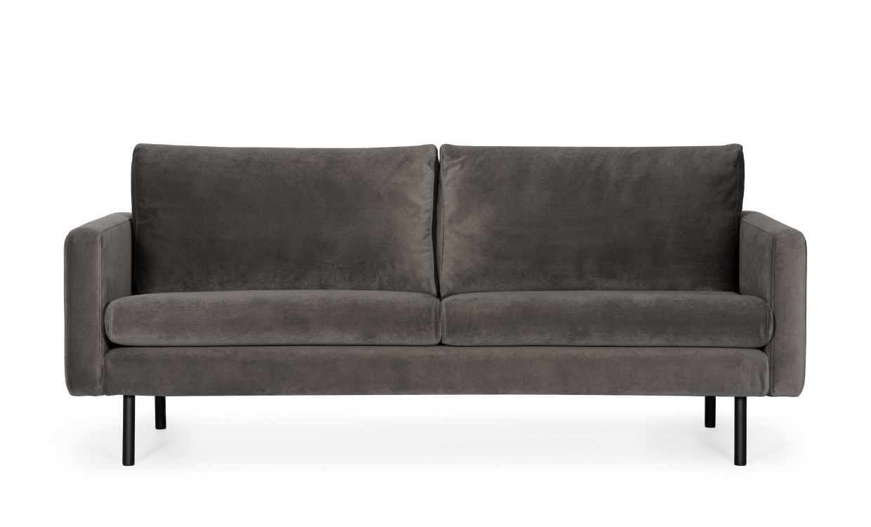 SANDHAMN 3-seters Sofa Velvet Mrk gr i gruppen Stue / Sofaer / hos Sofas & more (SA3SSA18)