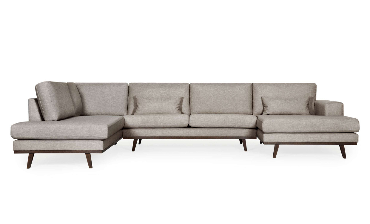 STOCKHOLM Fusion U-sofa Venstre Mrk beige i gruppen Bestselgere / Utvalgte bestselgere / Stockholm hos Sofas & more (STA3DCA10)