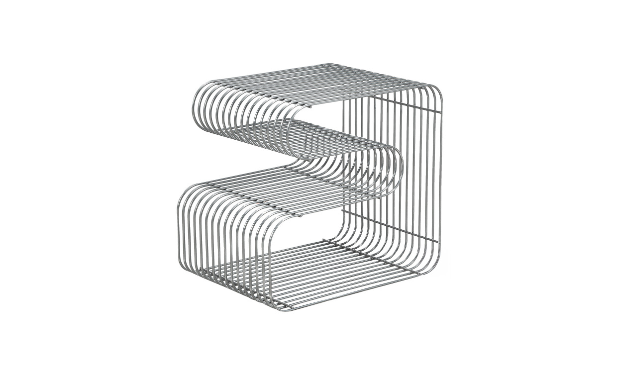 VIRA Sidebord Silver i gruppen Stue / Oppbevaringsmbler / Sidebord hos Sofas & more (TD-CTVI50-SI)