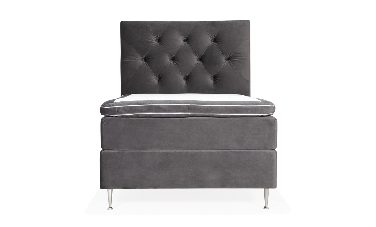 VRMD Premium Sengesett 140 Velvet Dark Grey i gruppen Soverom / Senger / Sengepakke hos Sofas & more (VARMDOPKT140-SAL18)