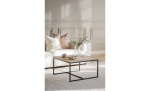 DEERFIELD Sofabord 70x70 Hvitpigmentert