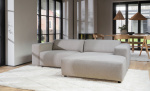 Bytt til bilde nr. 2 (WILLARD sofa 3-seter-sjeselong hyre lys beige)