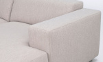 Bytt til bilde nr. 4 (WILLARD sofa 3-seter-sjeselong hyre lys beige)