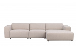 Bytt til bilde nr. 1 (WILLARD sofa 4-seters sjeselong hyre lys beige)