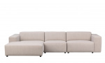 WILLARD sofa 4-seters sjeselong venstre lys beige Bytt til bilde nr. 1 (WILLARD sofa 4-seters sjeselong venstre lys beige)