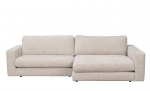 DUNCAN sofa 3-seter sjeselong høyre lys grå