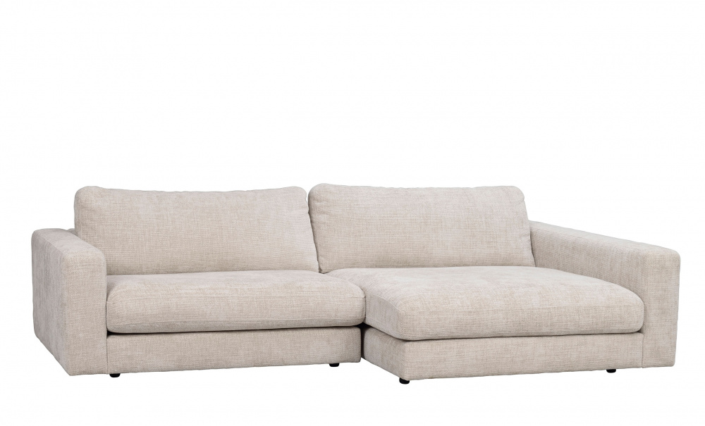 DUNCAN sofa 3-seter sjeselong høyre lys grå i gruppen Stue / Sofaer / 3-seters sofaer hos Sofas & more (122033)