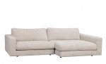 DUNCAN sofa 3-seter sjeselong høyre lys grå
