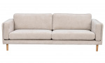 Bytt til bilde nr. 1 (BRADEN 3-seters sofa Lys beige/Eik)