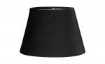 Bytt til bilde nr. 1 (OVAL Lampeskjerm Flyel Svart)