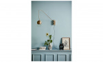 ATHENE Vegglampe Gull