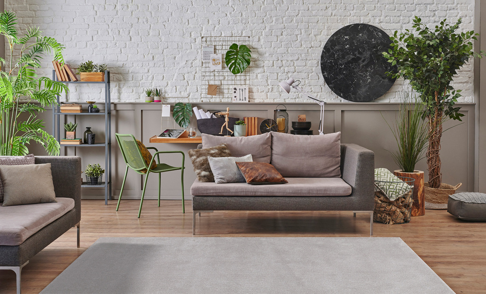TONY Ryeteppe 160 x 230 Sølv i gruppen Tepper og tekstiler / Tepper hos Sofas & more (17484)