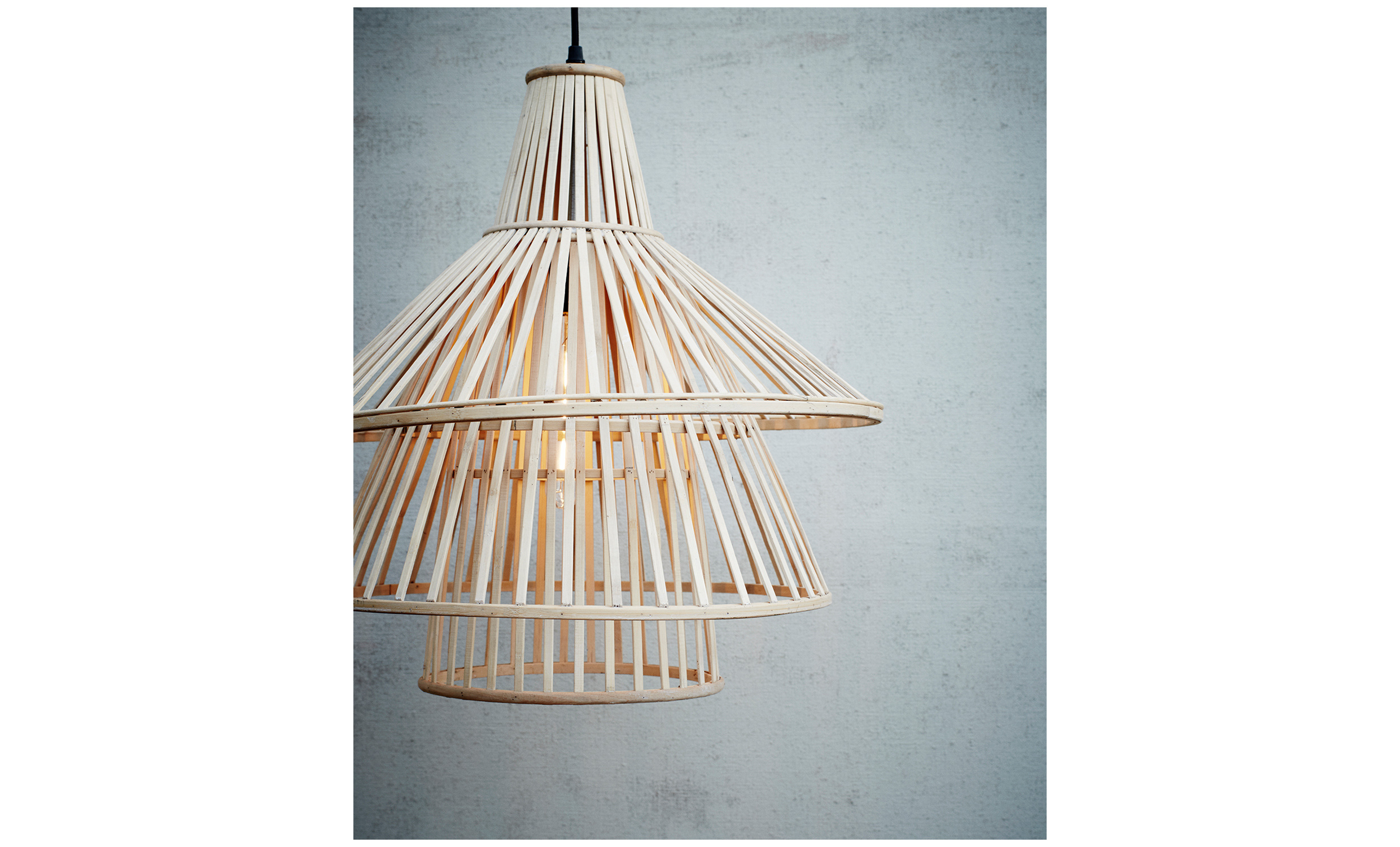NOORI Taklampe Bambus