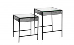 RONA Satsbord Svart/Glass