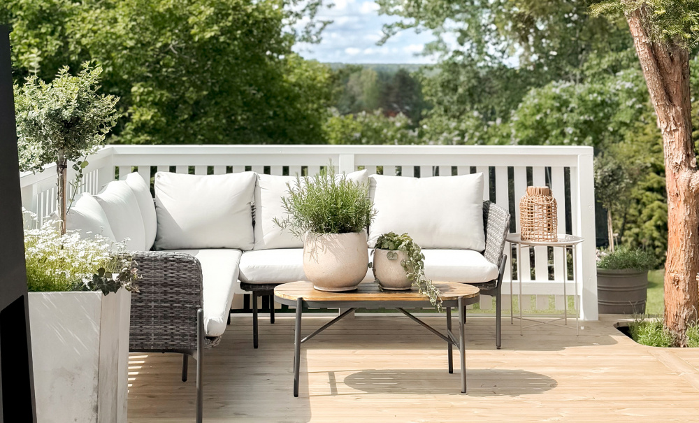 MADRID Hjrnesofagruppe Konstrotting i gruppen Utembler / Hagegrupper / Sofagrupper hos Sofas & more (201291)