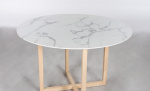 SELINE/NINNI Spisegruppe 4 stoler Marmor