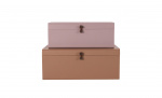 Bytt til bilde nr. 1 (METAL Oppbevaring 2-pack Beige/Rosa)