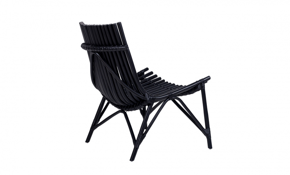 MEDFORD Lounge Chair Svart i gruppen Utembler / Sittembler / Loungembler hos Sofas & more (2206-BL)