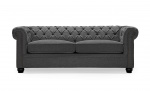 Bytt til bilde nr. 1 (WINDSOR Chesterfield Sovesofa Mrk gr)