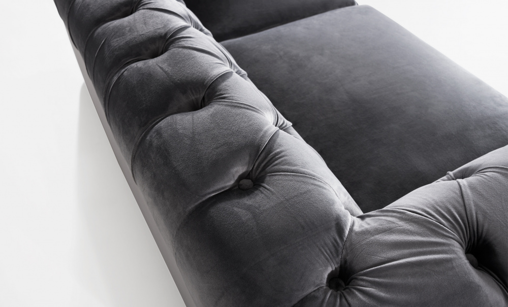 WINDSOR Chesterfield Sovesofa Flyel Grnn i gruppen Stue / Sofaer / Sovesofaer hos Sofas & more (2328-HLR-57)