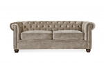 WINDSOR Chesterfield Sovesofa Velvet Beige Bytt til bilde nr. 1 (WINDSOR Chesterfield Sovesofa Velvet Beige)