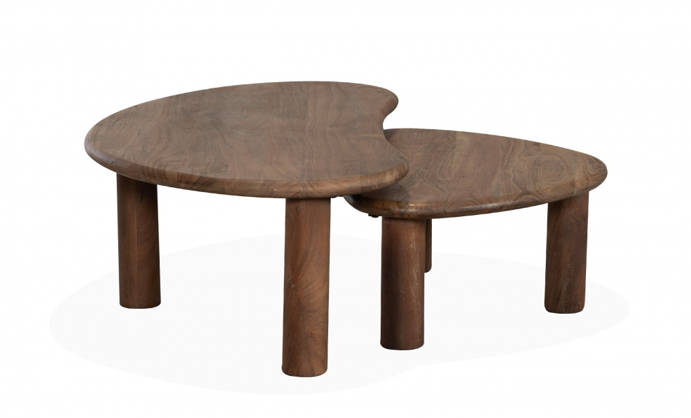 PARISA Sofabord 2-sett Brun i gruppen Stue / Sofabord / Settbord hos Sofas & more (2410-028)