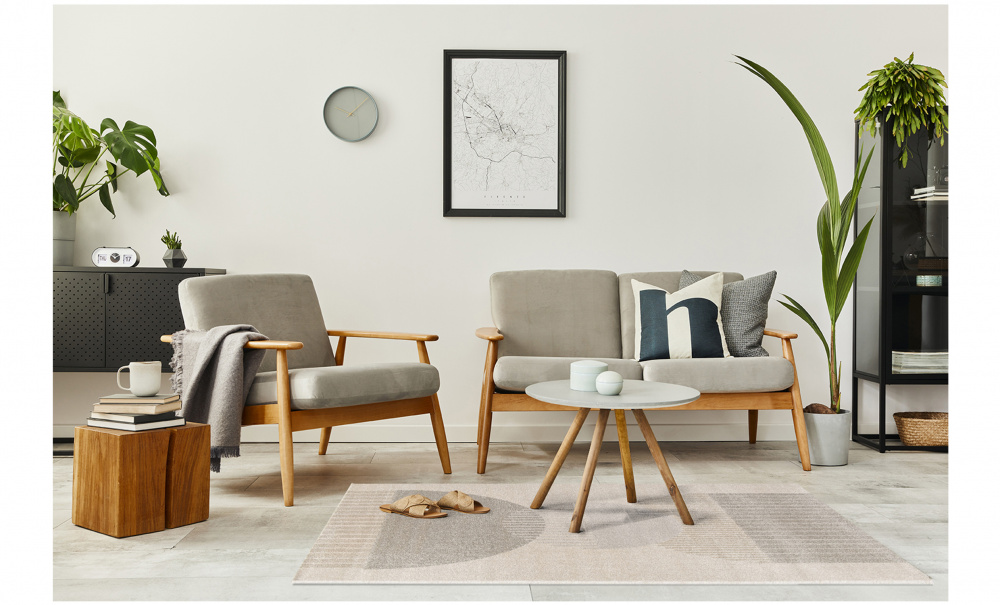 AREZZO DOME Teppe 160 x 230 Lin i gruppen Tepper og tekstiler / Tepper hos Sofas & more (24222)