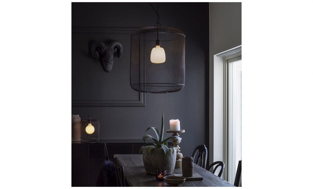 GRID Tak/Vinduslampe Svart 27 cm, 27 i gruppen Belysning / Tilbehør / Lampeskjermer hos Sofas & more (2602703)