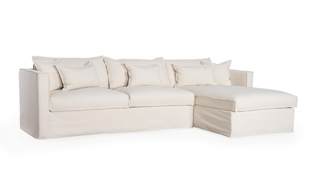 MILFORD Sovesofa Divan Right Beige i gruppen Stue / Sofaer / Sovesofaer hos Sofas & more (2632-CORN-RHF-067-5D)