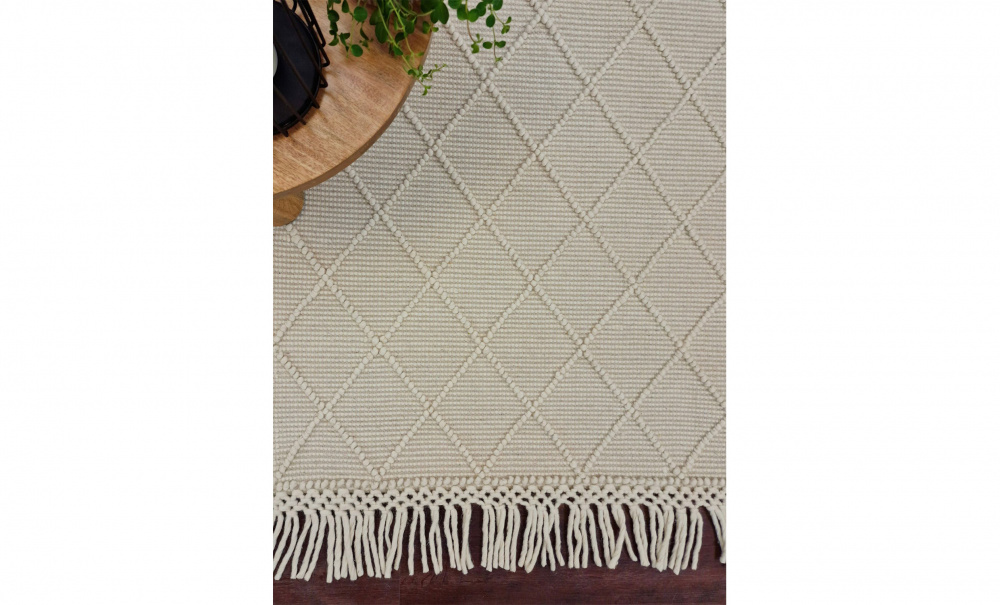 KANPUR Bell Ullteppe 300 x 400 Hvit i gruppen Tepper og tekstiler / Tepper / Ulltepper og Rllakan hos Sofas & more (26790)
