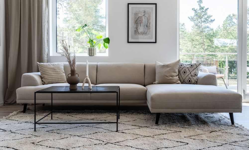 ANCONA Sofa Hyre Beige i gruppen Stue / Sofaer / Divansofaer hos Sofas & more (2934)