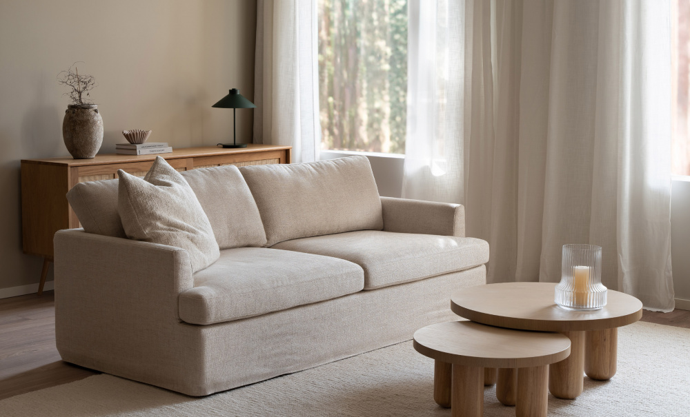 PENNINGTON Sovesofa Beige i gruppen Stue / Sofaer / Sovesofaer hos Sofas & more (29953S-X9110)