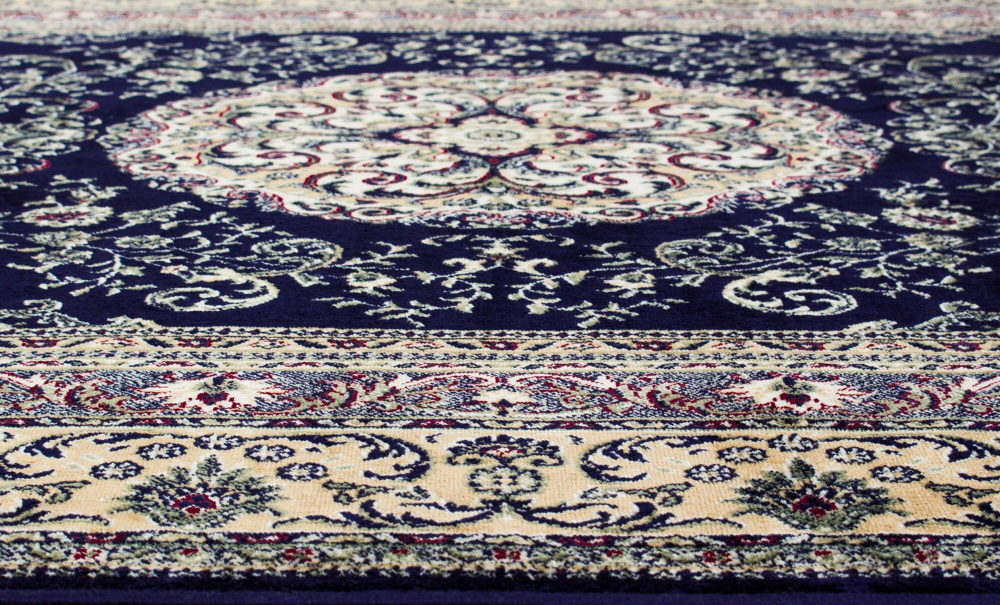 CASABLANCA Medallion 160x230 Marinebl i gruppen Tepper og tekstiler / Tepper / Orientalske tepper hos Sofas & more (30425)