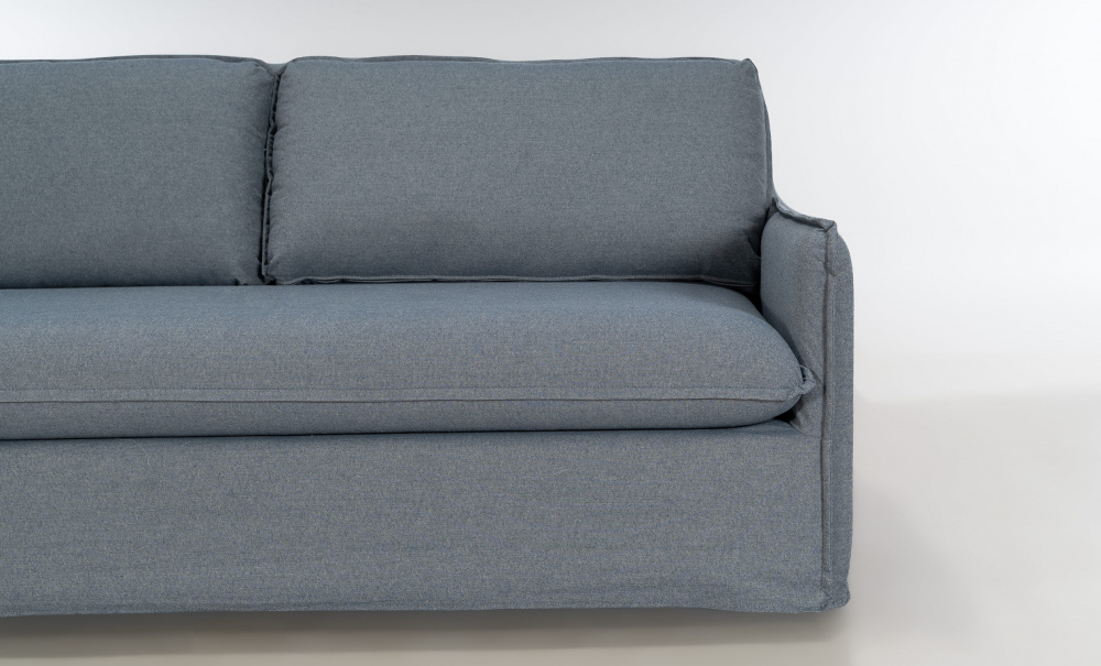 SANDE Sovesofa Denimblå i gruppen Stue / Sofaer / Sovesofaer hos Sofas & more (3193-SAN3S-06741D)
