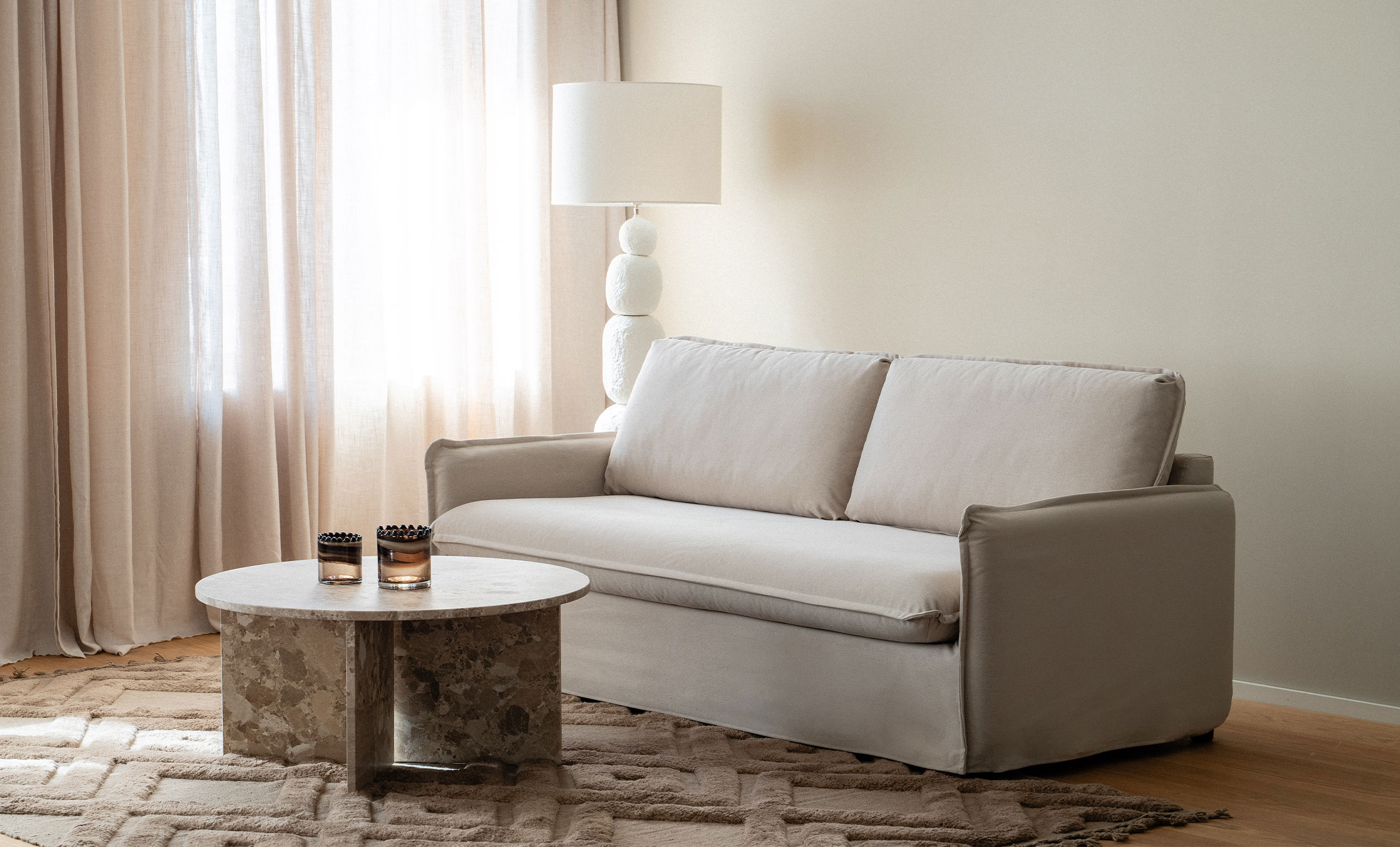 SANDE Sovesofa Beige