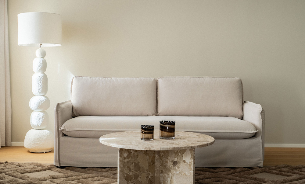 SANDE Sovesofa Beige i gruppen Stue / Sofaer / Sovesofaer hos Sofas & more (3193-SAN3S-KW1852B22)