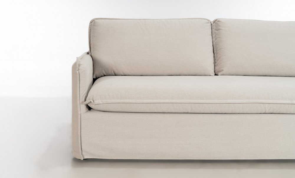 SANDE Sovesofa Beige i gruppen Stue / Sofaer / Sovesofaer hos Sofas & more (3193-SAN3S-KW1852B22)