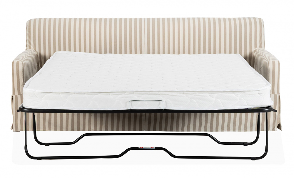 TOFTE Sovesofa Stripete Beige i gruppen Stue / Sofaer / Sovesofaer hos Sofas & more (3195-TOF3S-0671A)