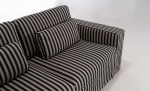 VIKELAND 3-seters sofa Stripete Beige/Svart Bytt til bilde nr. 7 (VIKELAND 3-seters sofa Stripete Beige/Svart)