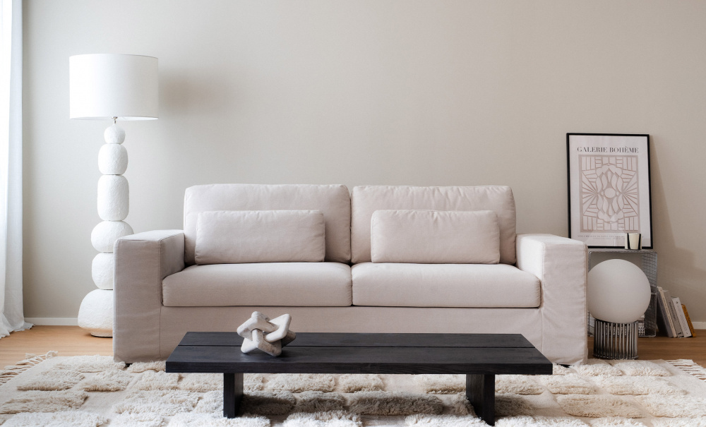VIKELAND 3-seters sofa Beige i gruppen Stue / Sofaer / 3-seters sofaer hos Sofas & more (3196-VIK3S-KW1852B22)