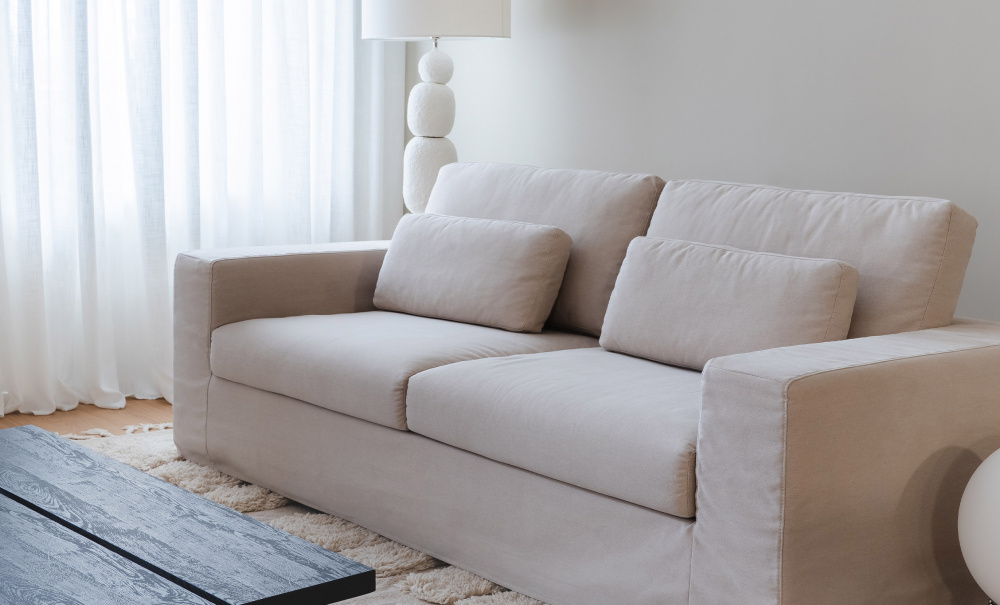 VIKELAND 3-seters sofa Beige i gruppen Stue / Sofaer / 3-seters sofaer hos Sofas & more (3196-VIK3S-KW1852B22)