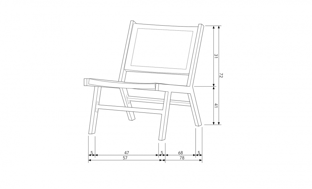 Puk Lounge lenestol Sort i gruppen Utembler / Hagestoler / Hagelenestoler hos Sofas & more (377166-Z)