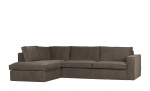 FREDDIE Divan sofa Venstre Mørk brun