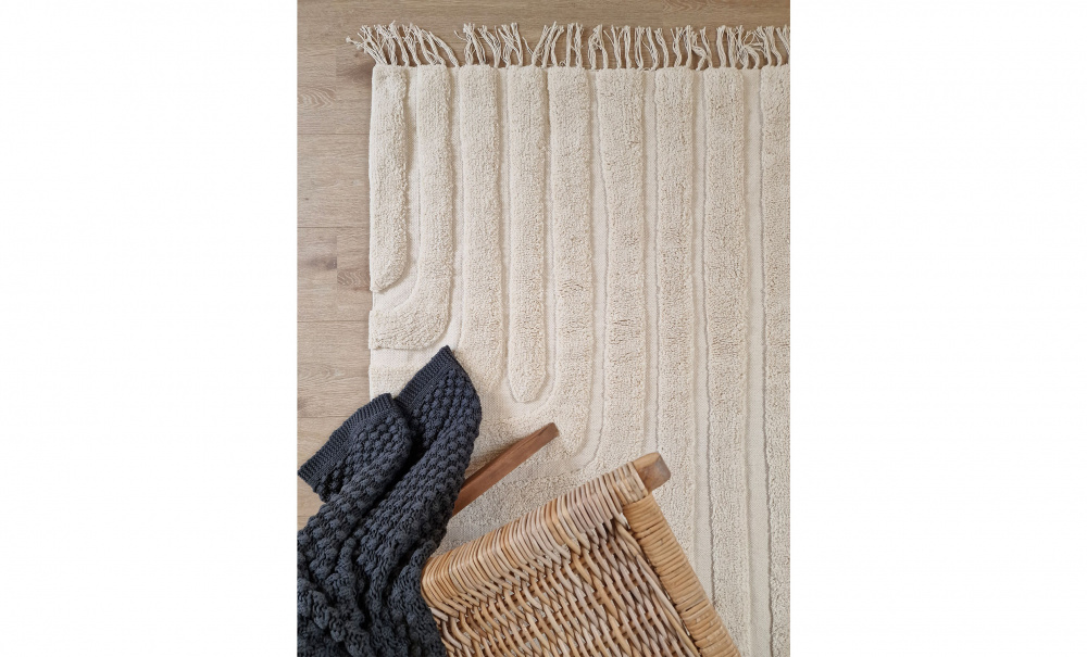 KUTA Teppe Creme 240x340 i gruppen Baderom / Baderomstepper hos Sofas & more (42301)