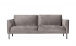 PORTOFINO 3-seters sofa Velvet Lys grå Bytt til bilde nr. 1 (PORTOFINO 3-seters sofa Velvet Lys grå)