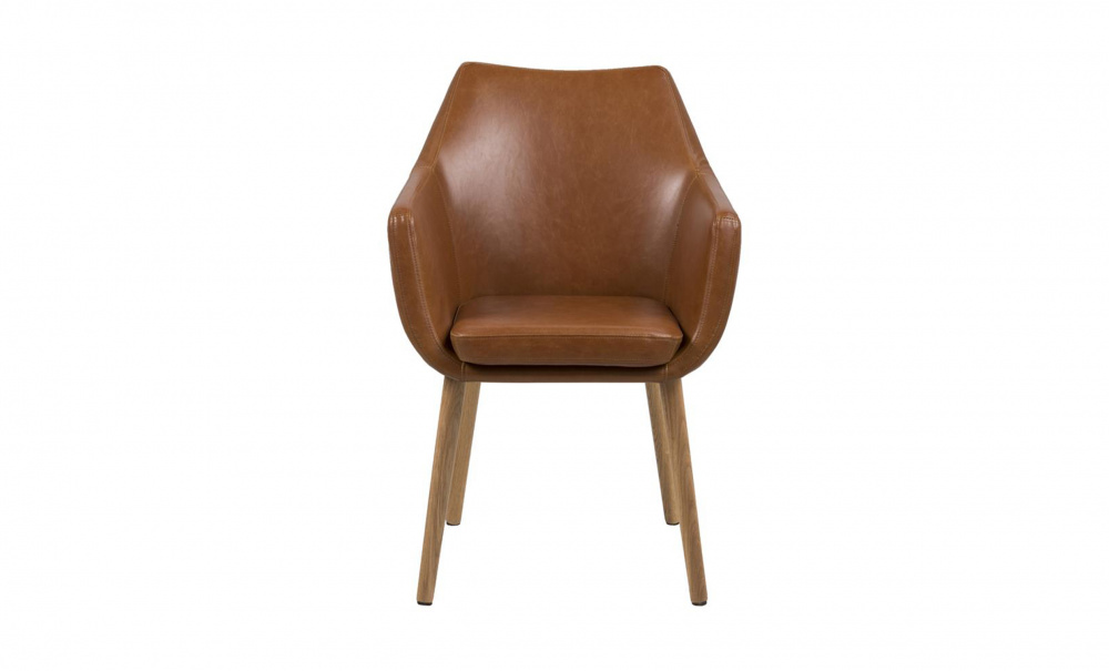 NORTHAM Northam Stol Veganlr Brun i gruppen Spiseplass / Sittembler / Stoler hos Sofas & more (55607)
