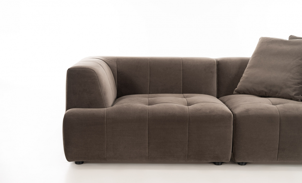 Bilde nr 4 (COCO 3-seters sofa Fløyel Brun)