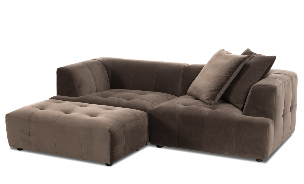 Bilde nr 3 (COCO Divansofa Vendbar Fløyel Brun)