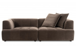 Bytt til bilde nr. 6 (COCO Divansofa Vendbar Fløyel Brun)